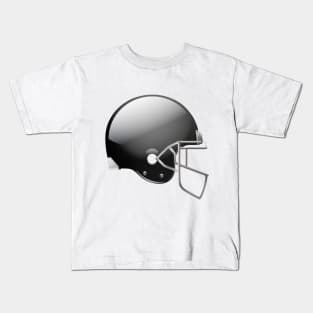 Original Football Helmet In Black Color Kids T-Shirt